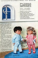 2 PATRONS POUPEE MODES ET