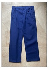 Vintage Pantalon Bleu Travail Moleskine Coton taille 48 Veste Workwear fashion