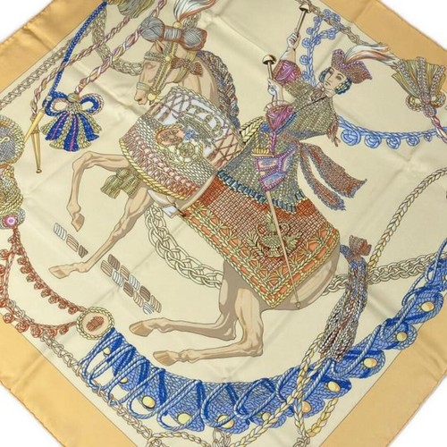 Hermes scarf carre90 - scarf, yellow