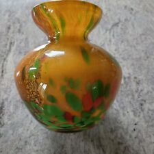 Vase boule en pâte de verre LA ROCHERE FRANCE