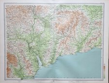 1903 Ancien Carte Angleterre &