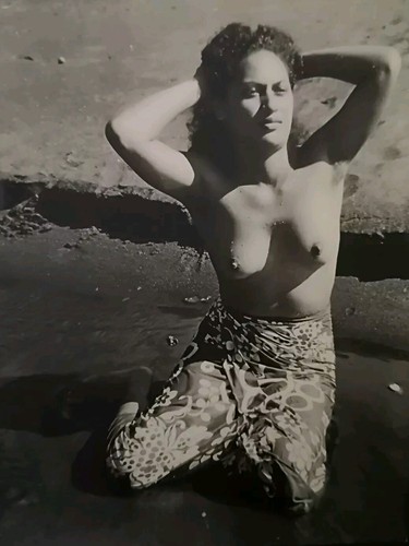 Tahïtienne circa 1950 - tahÏtienne,circa,