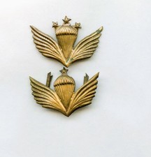 PARACHUTISTE  Afghanistan 2 Brevets  Parachutistes   avec 1 etoile 3 etoiles