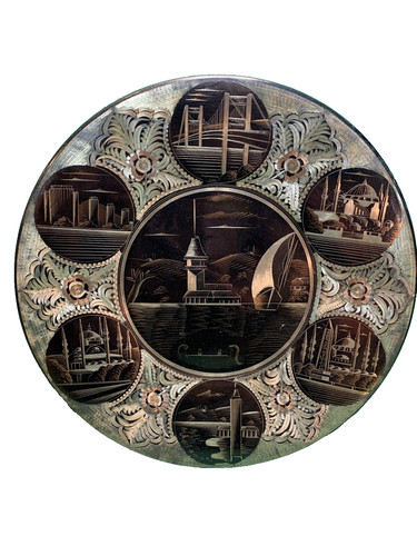 Plateau oriental art islamique - plateau,