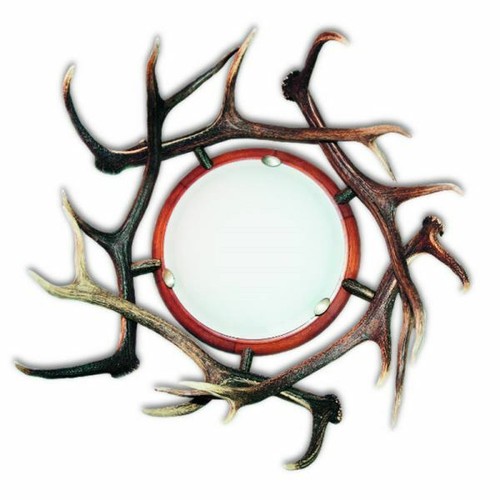 Plafonnier avec vrai bois - avec,