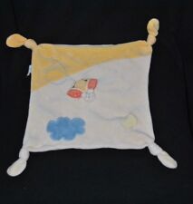Peluche doudou abeille POP ART beige jaune nuage bleu 4 noeuds TTBE