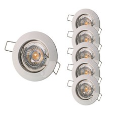 Lot de 5 Spot encastrable fixe