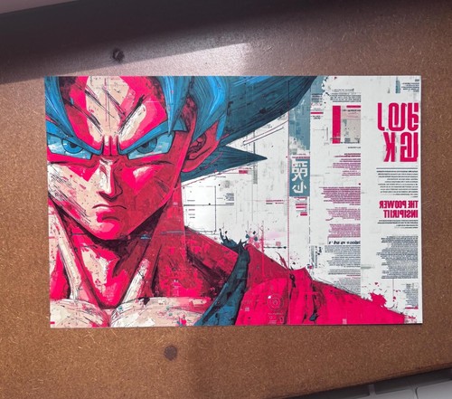 Poster metal goku dragon - dragon, ball