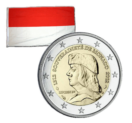 Euros commémorative monaco - euros,