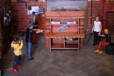 Établi étagère  atelier garage 1/18 no diorama scale 1:18 no figurine + cartons