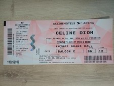 billet ticket de concert