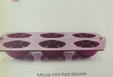 1 MOULE SILICONE MINI FOOT   ET LIVRET RECETTES Tupperware NEUF