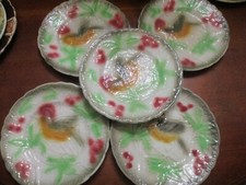 5  ASSIETTES EN  BARBOTINE