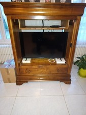 Meuble TV Télé Télévision bois massif 127 x 152 x 60 Cm