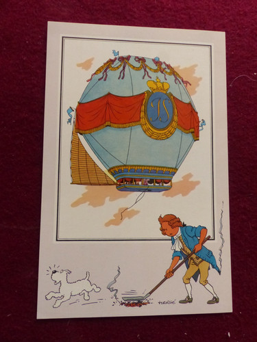 Chromos tintin aerostation - tintin, l'