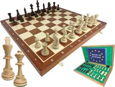 Échiquier En Bois 48X48Cm Jeu