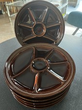 Ensemble de 6 Assiettes à Fondues - Gien France