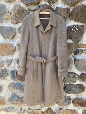 Manteau Long Coat Vintage Alpen Loden Marron Beige Taille Size L