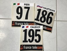   CYCLISME 3 DOSSARDS TOUR DE FRANCE 2000