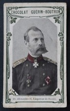 Chromo image GUERIN BOUTRON # 41 Alexandre III Empereur de Russie 2
