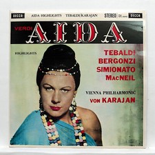 SXL 2242 ⸺ KARAJAN ⸺ VERDI aida highlights ⸺ DECCA UK LP NM