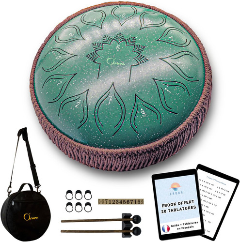 Handpan steel tongue drum - drum, (12