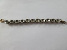bracelet ancien gros strass blancs