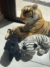 Lot 3 Peluche Tigres/Panthères