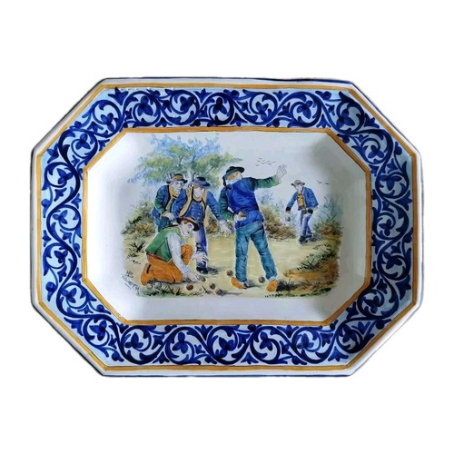 Plat faïence quimper - plat,