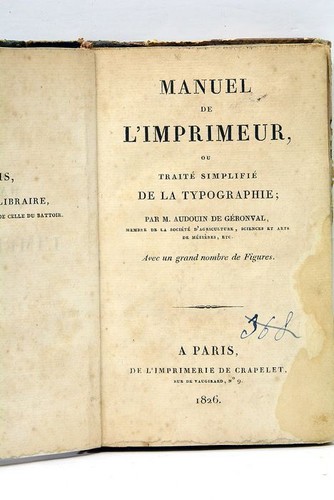 Manuel imprimeur traité - l'imprimeur,