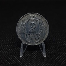 2 francs France 1949 - Morlon en aluminium, TB,  sous pochette