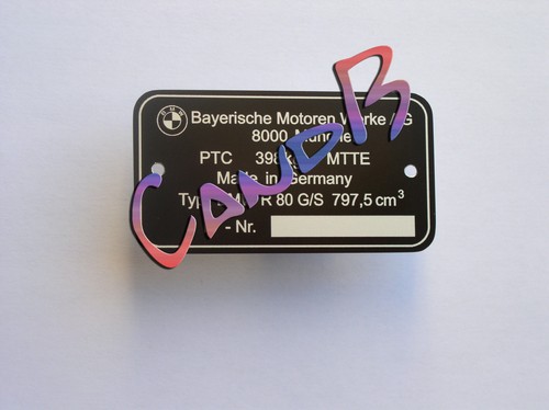 Plaque cadre bmw r80 - de,