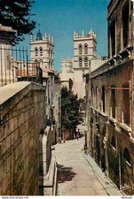 34 - Montpellier - Vieille rue et Cathédrale Saint-Pierre - Flamme Postale de Mo