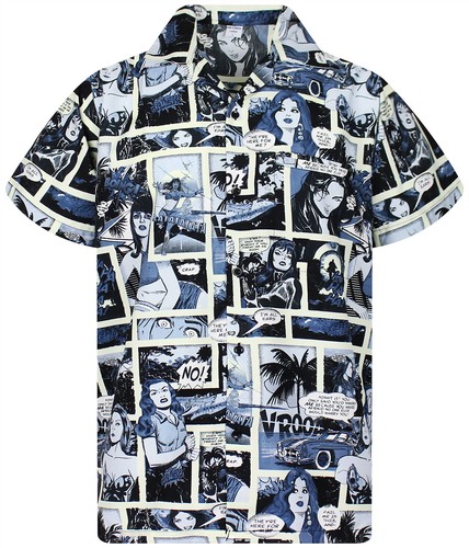 Funky chemise hawaïenne comic - funky,