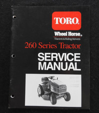 1990's Toro Roue Cheval 260 SERIES Gazon Tracteur Service Réparation Manuel
