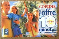 COFIDIS COD CARTE FRANCE TÉLÉCOM TICKET TEL PREPAYÉE PREPAID SCHEDA CALLING CARD