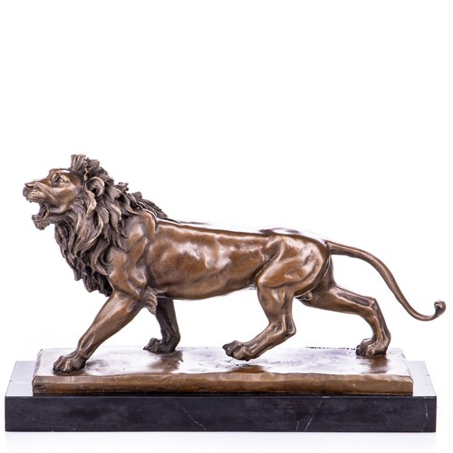 Sculpture lion bronze sur - lion,