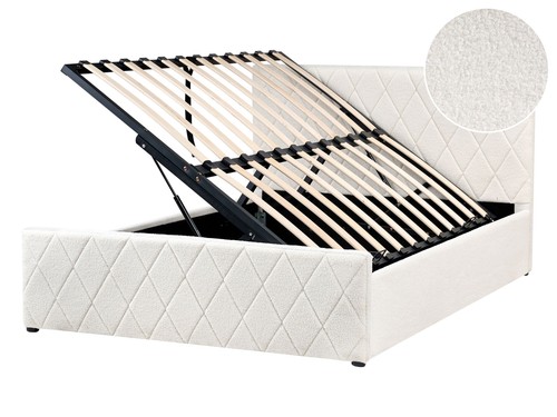 Lit ottoman bouclé - bouclé, x