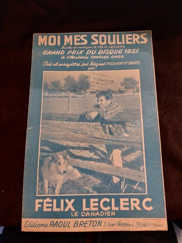 Partition moi mes - mes, souliers