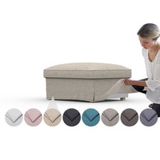 Housse confortable pour Farlov Ottoman - mélange cachemire tissu...