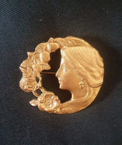 Ancien broche pendentif bronze - ancien,