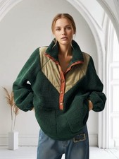 Pull polaire bohème vintage