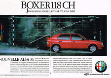 PUBLICITE ADVERTISING 035  1986  ALFA ROMEO 33  BOXER  118CV ( 2p)