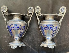 2 vases bronzes emmaillés 19