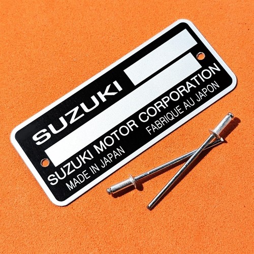 Plaque constructeur suzuki - plaque,