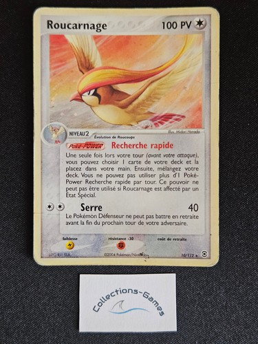 Carte pokémon roucarnage - carte,