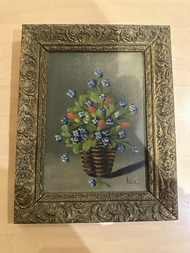 Ancien tableau fleurs - ancien,