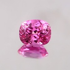 3.10 CT - AAA Naturel sans Défaut Ceylan Saphir Rose Coussin Ample Gemme Coupe