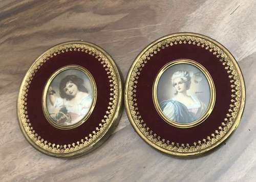 Ancien portrait miniature - 2,