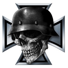 CROIX DE FER TETE DE MORT